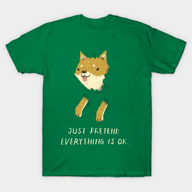 bush shiba T-Shirt by Louisros